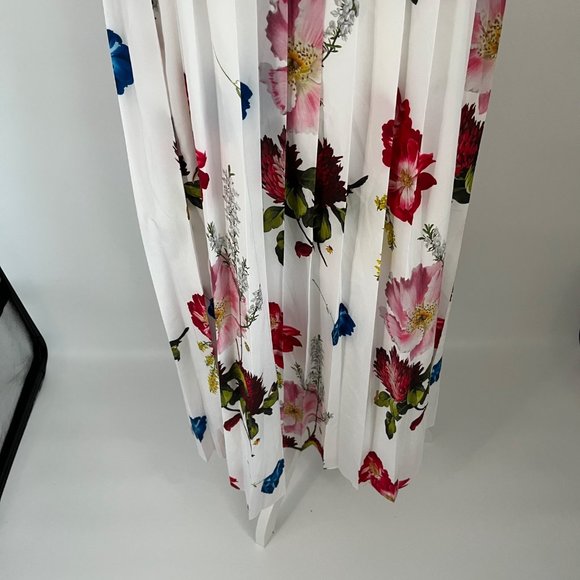 Ted Baker Melbii Berry Sundae Tie Strap Sleeveless Midi Sundress Ted 2 Small S - Picture 4 of 12